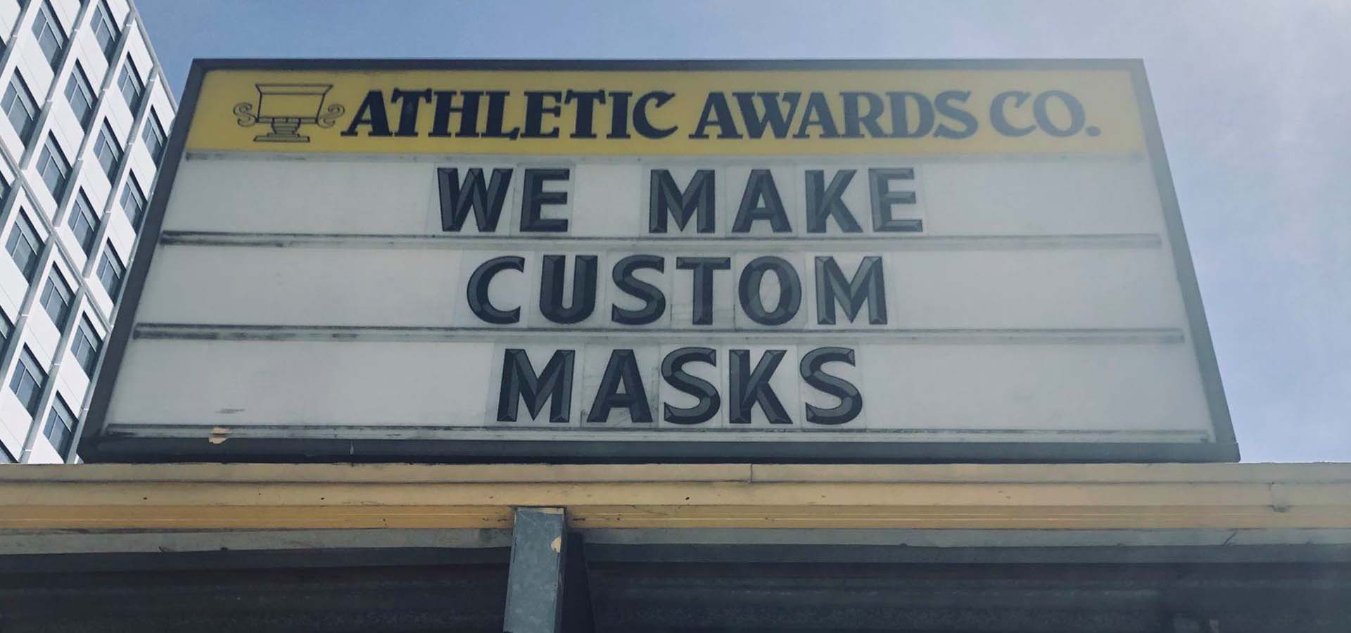 Marquee business sign