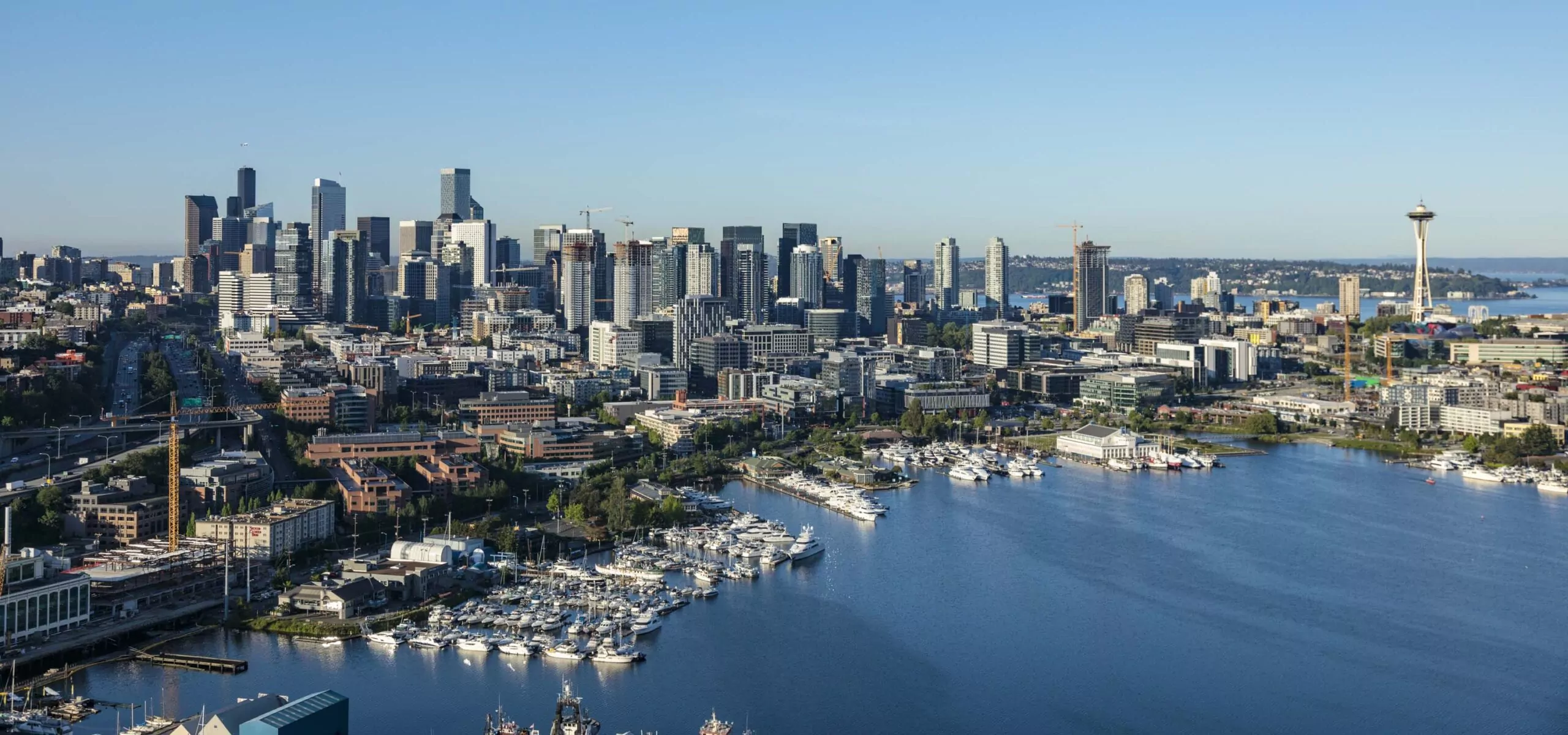 Aerial view of South Lake Union.