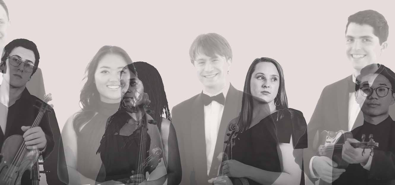 Photo of a quartet.
