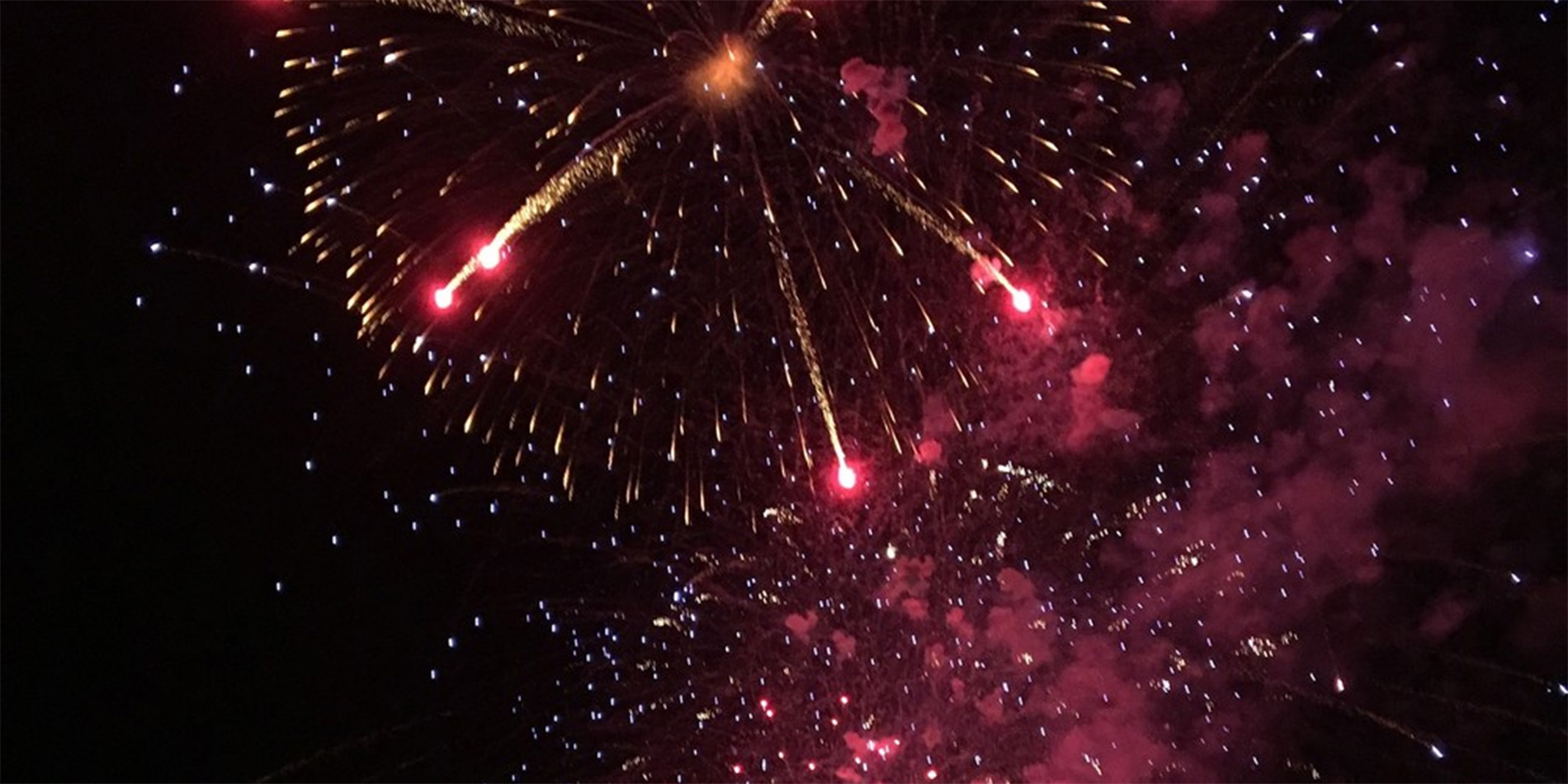 fireworks in night sky