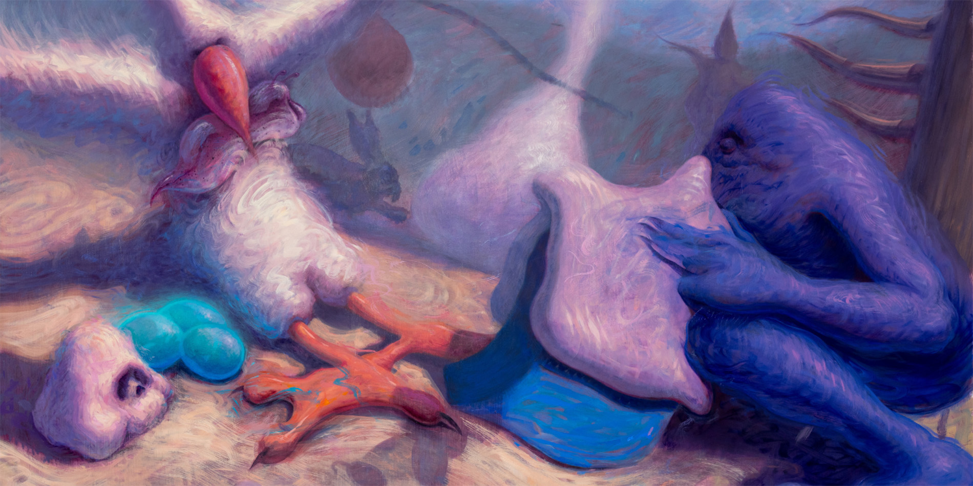 close up of artwork
