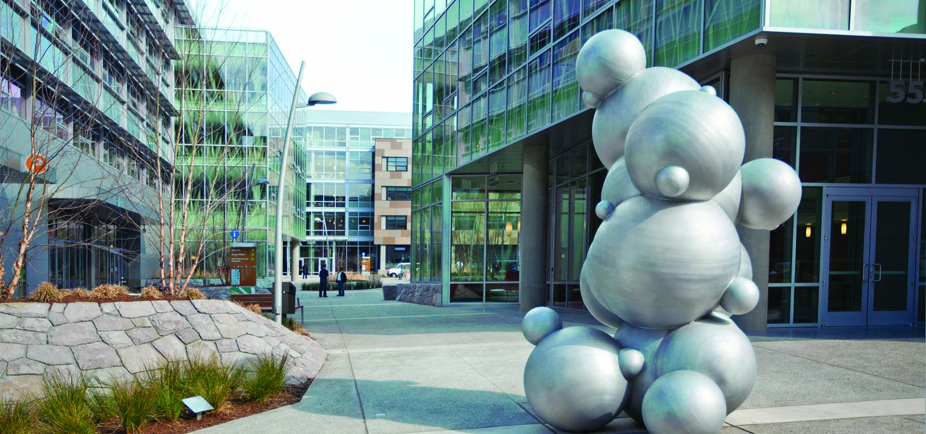 Modern bubble outdoor art.