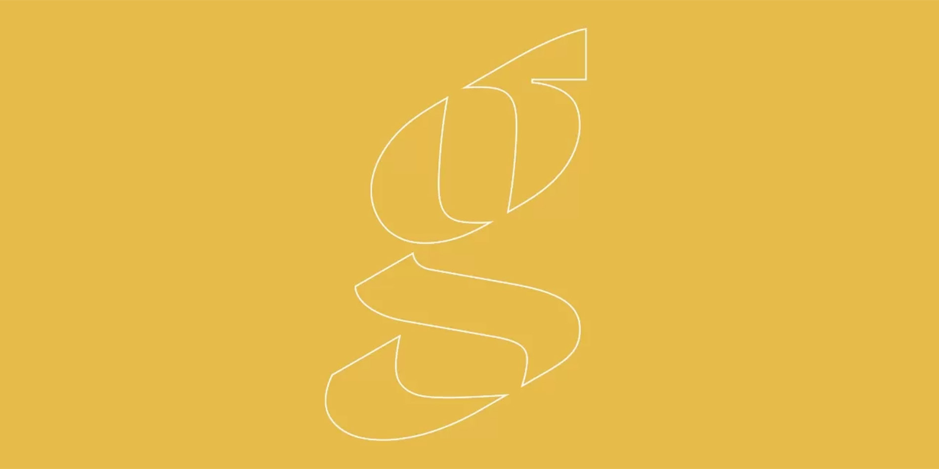 letter g on yellow background