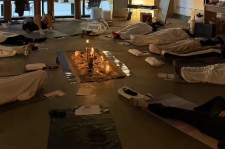 people lying on the floor