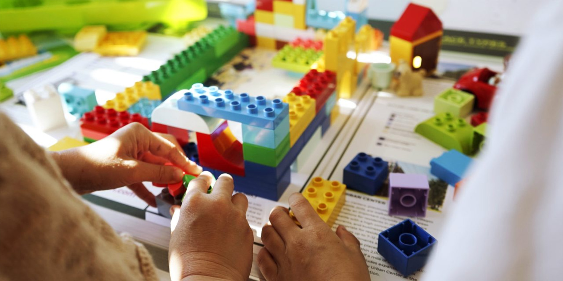 Hands with legos