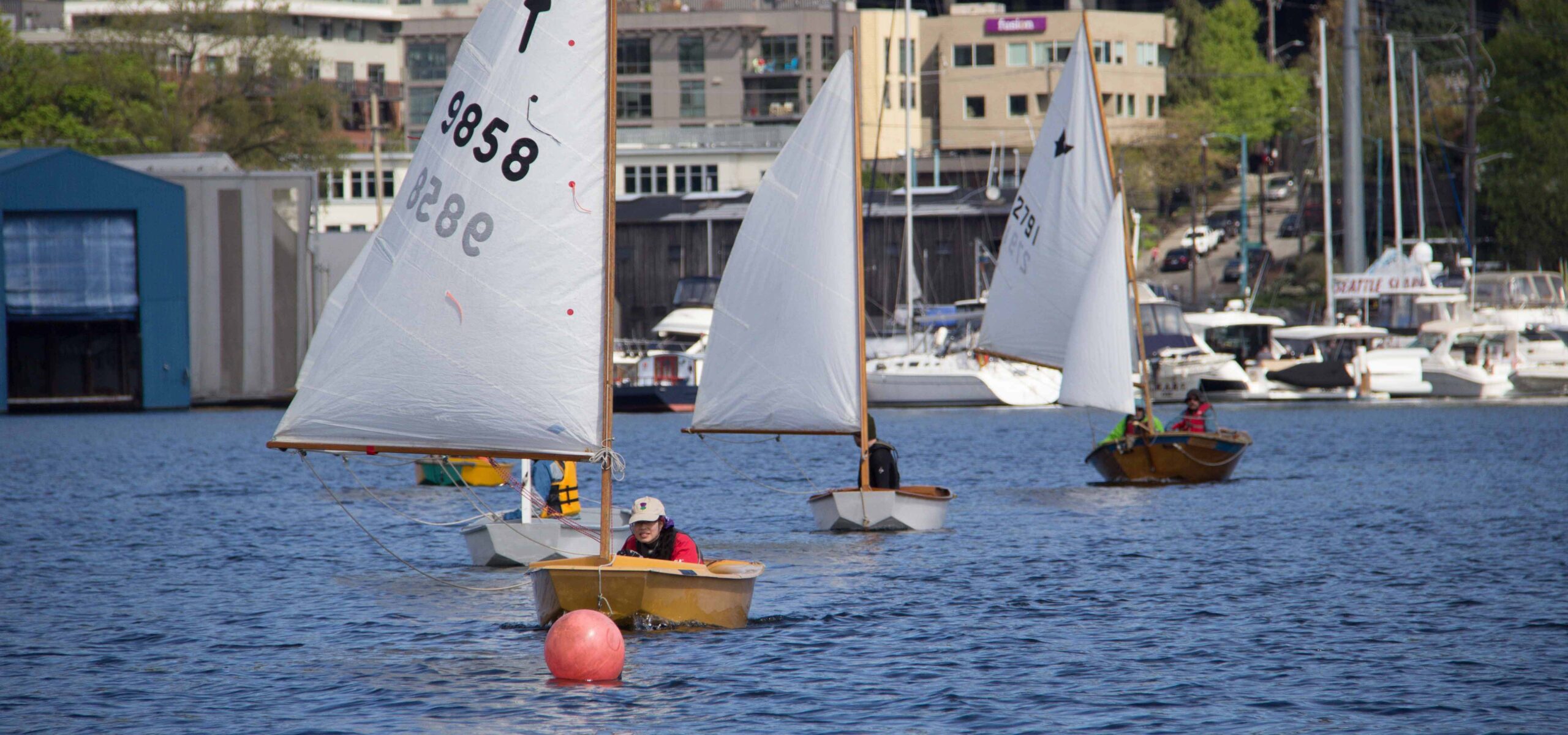 El Toro Regatta small boat race on Lake Union from 2019.