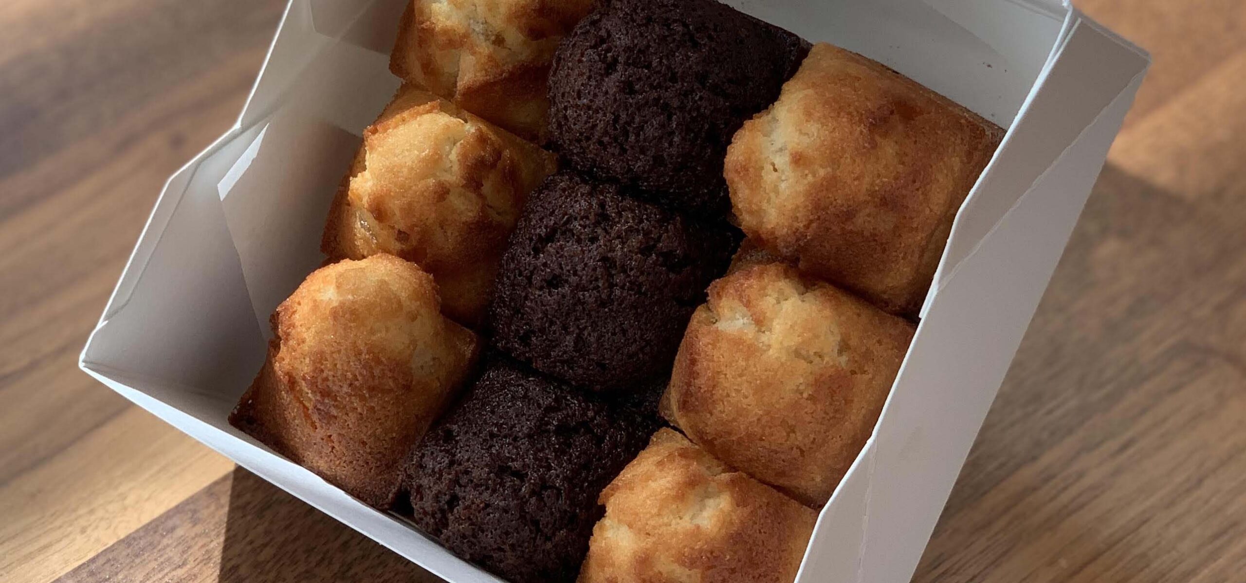 A box of coconut macarons.