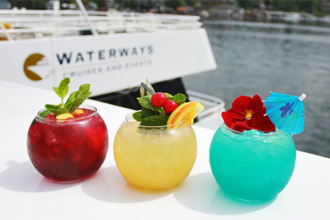 three cocktails