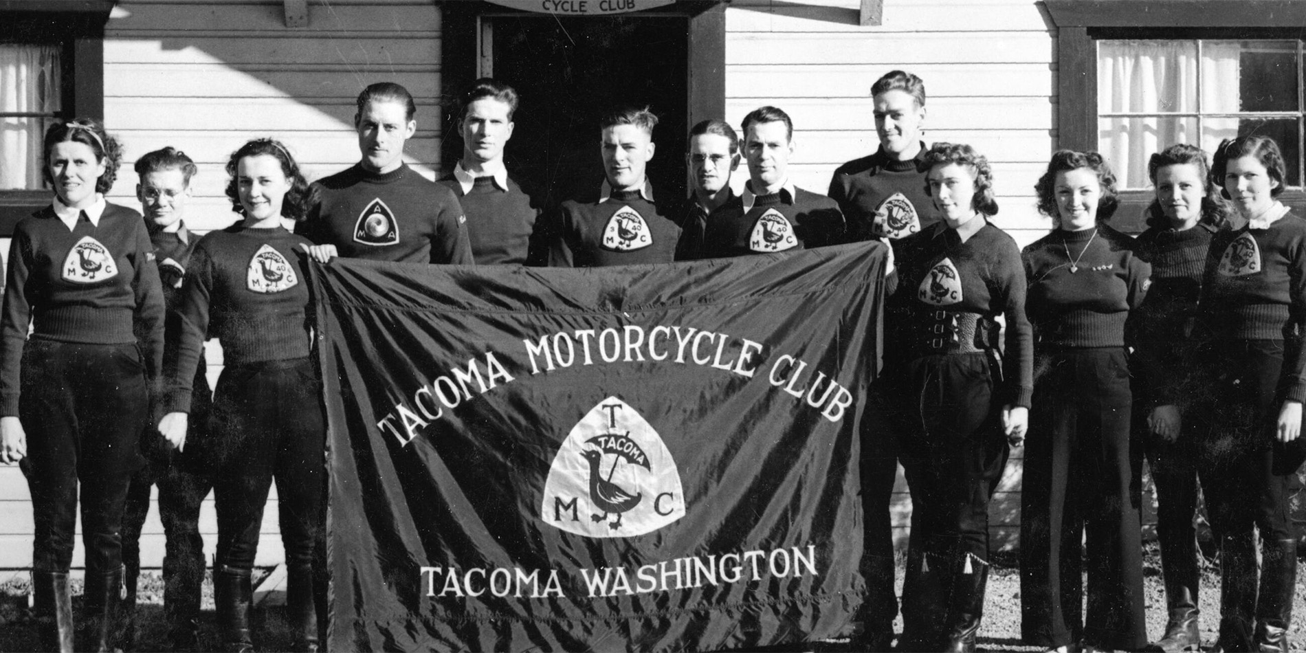 vintage picture of Tacoma Motorcycle Club