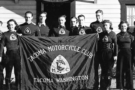 vintage picture of Tacoma Motorcycle Club