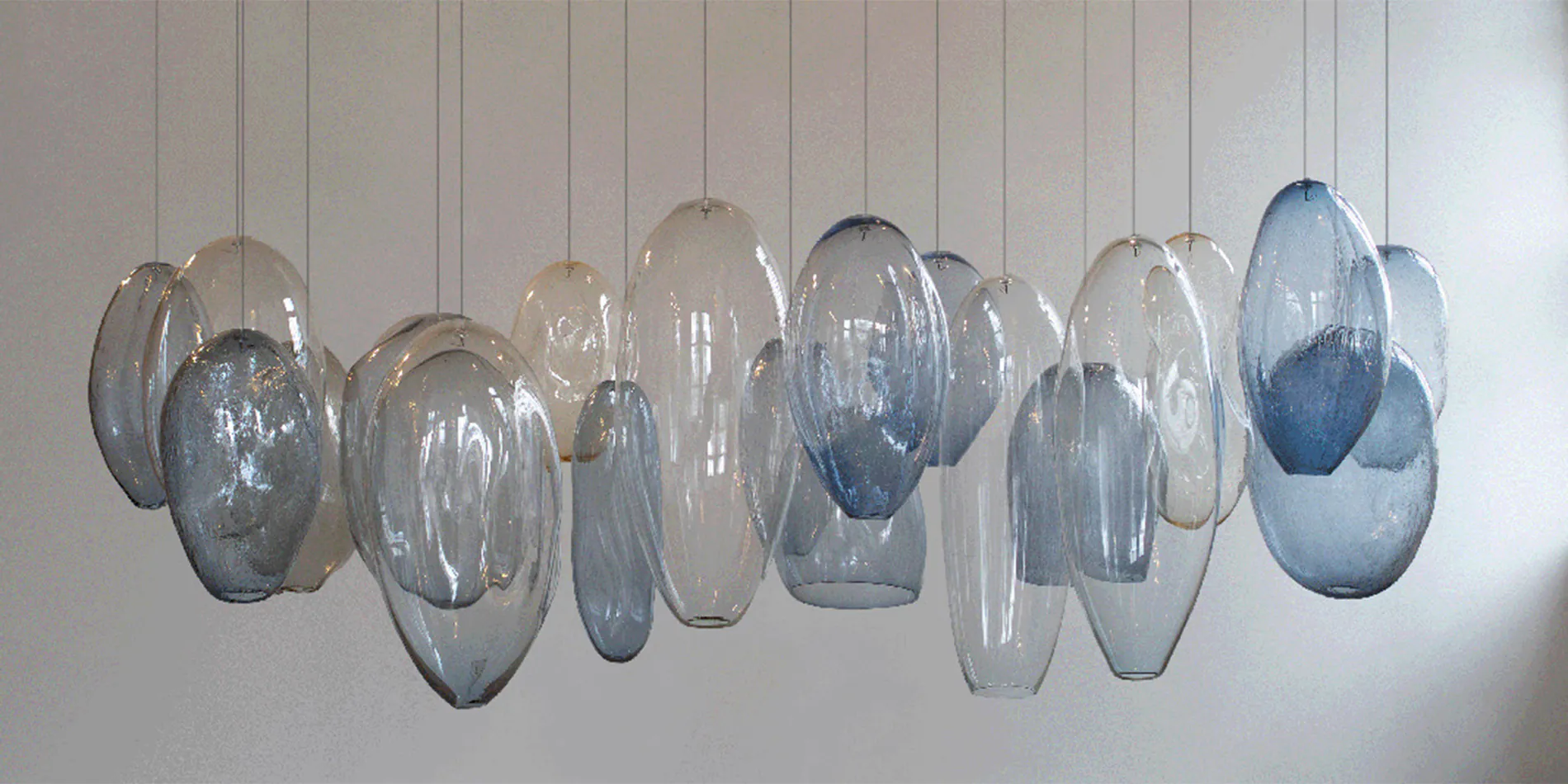 hanging glass artwork