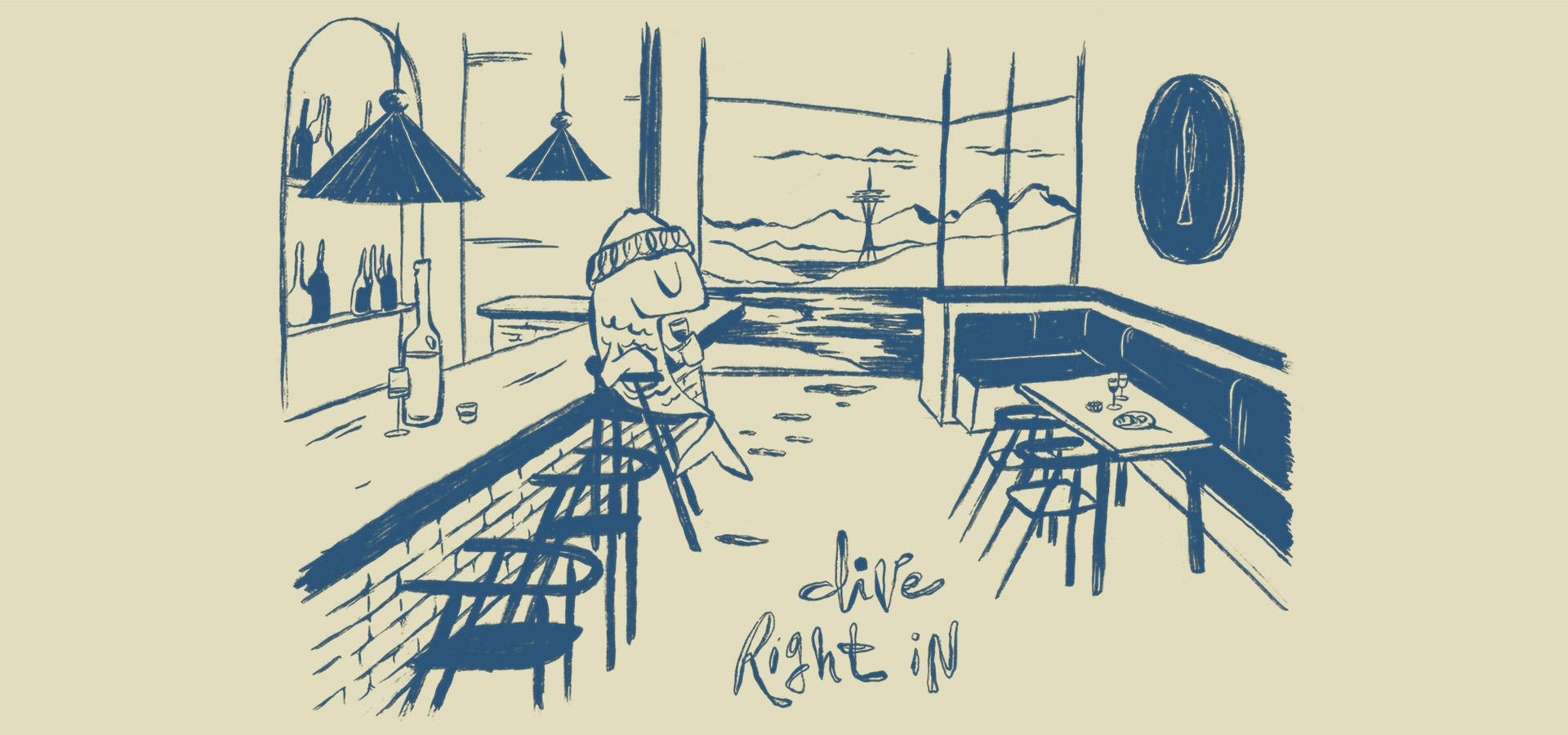 The Cove graphic illustration