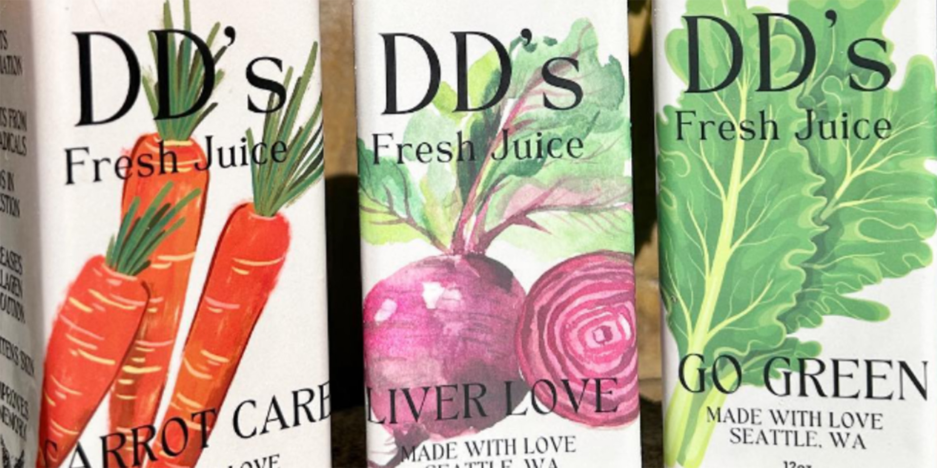 bottles of juice
