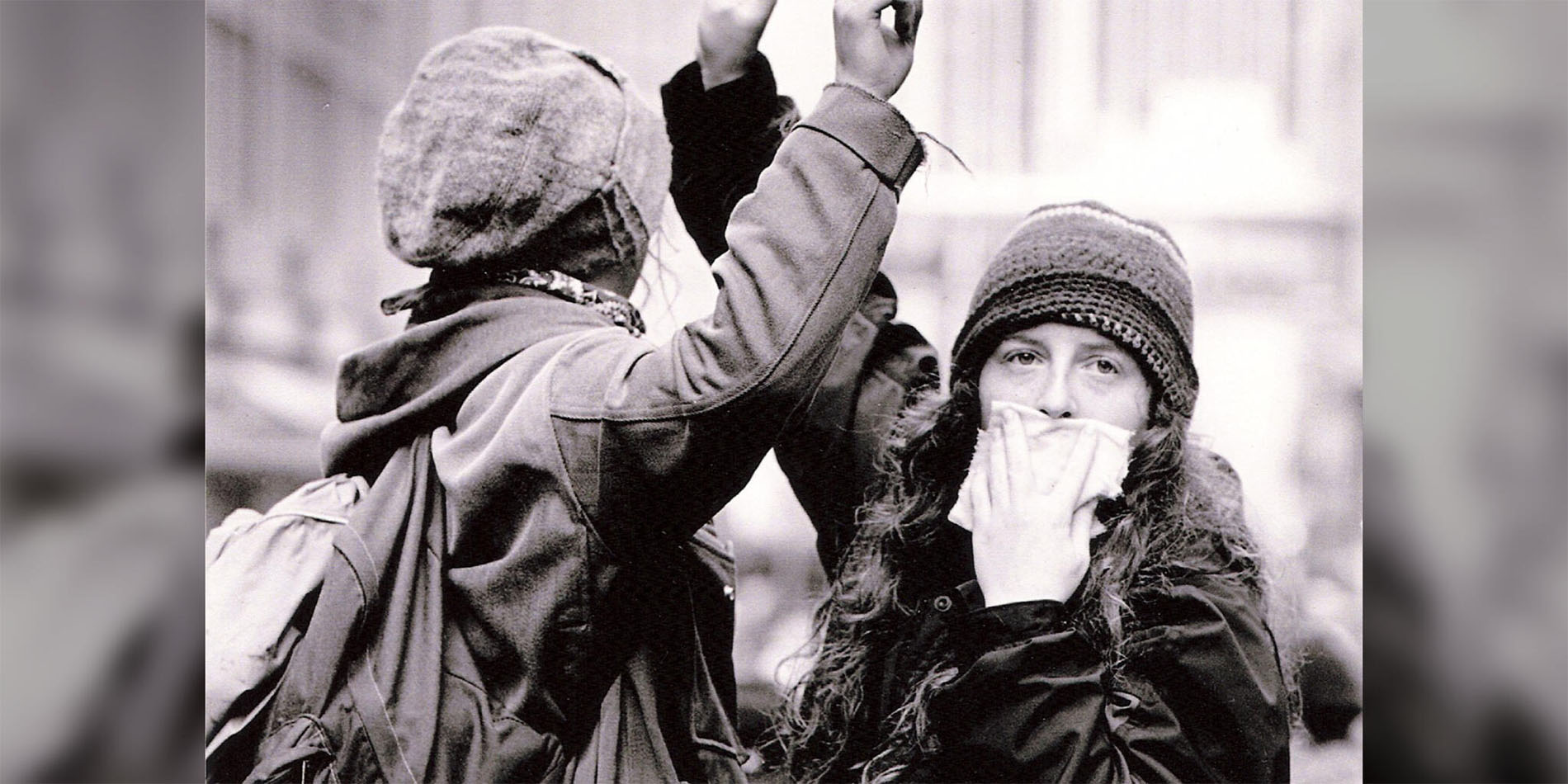 two women protesting