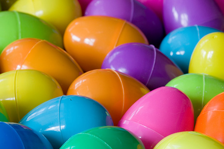 plastic easter eggs