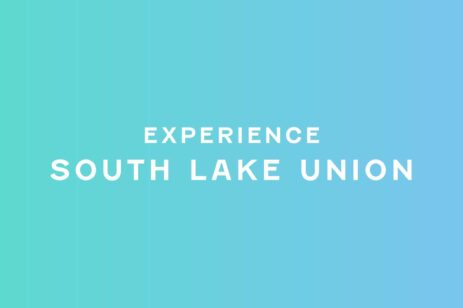 Experience South Lake Union blue graphic.