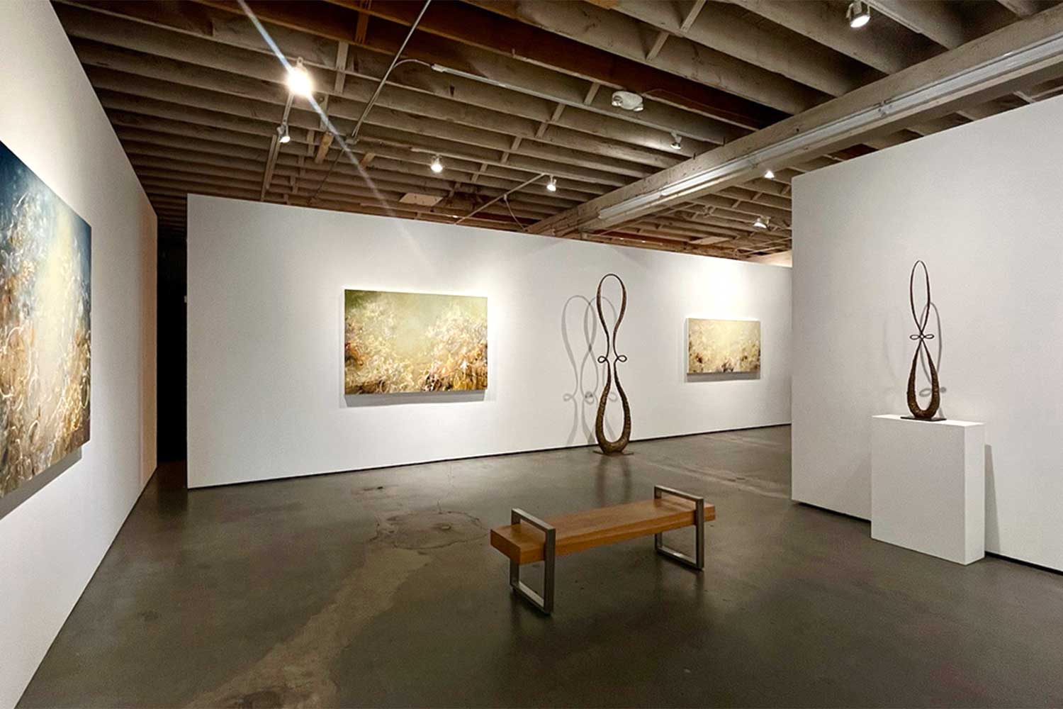 art displayed in gallery