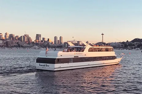 cruise boat on lake union