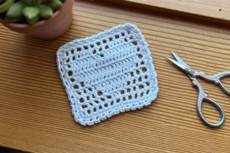 filet crochet heart