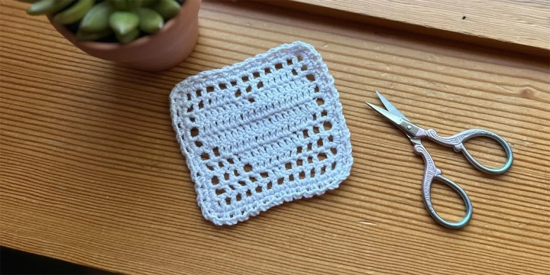 filet crochet heart
