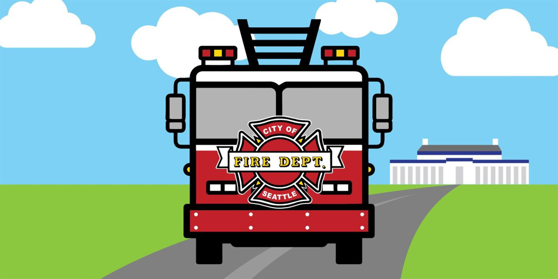 illustration of fire truck