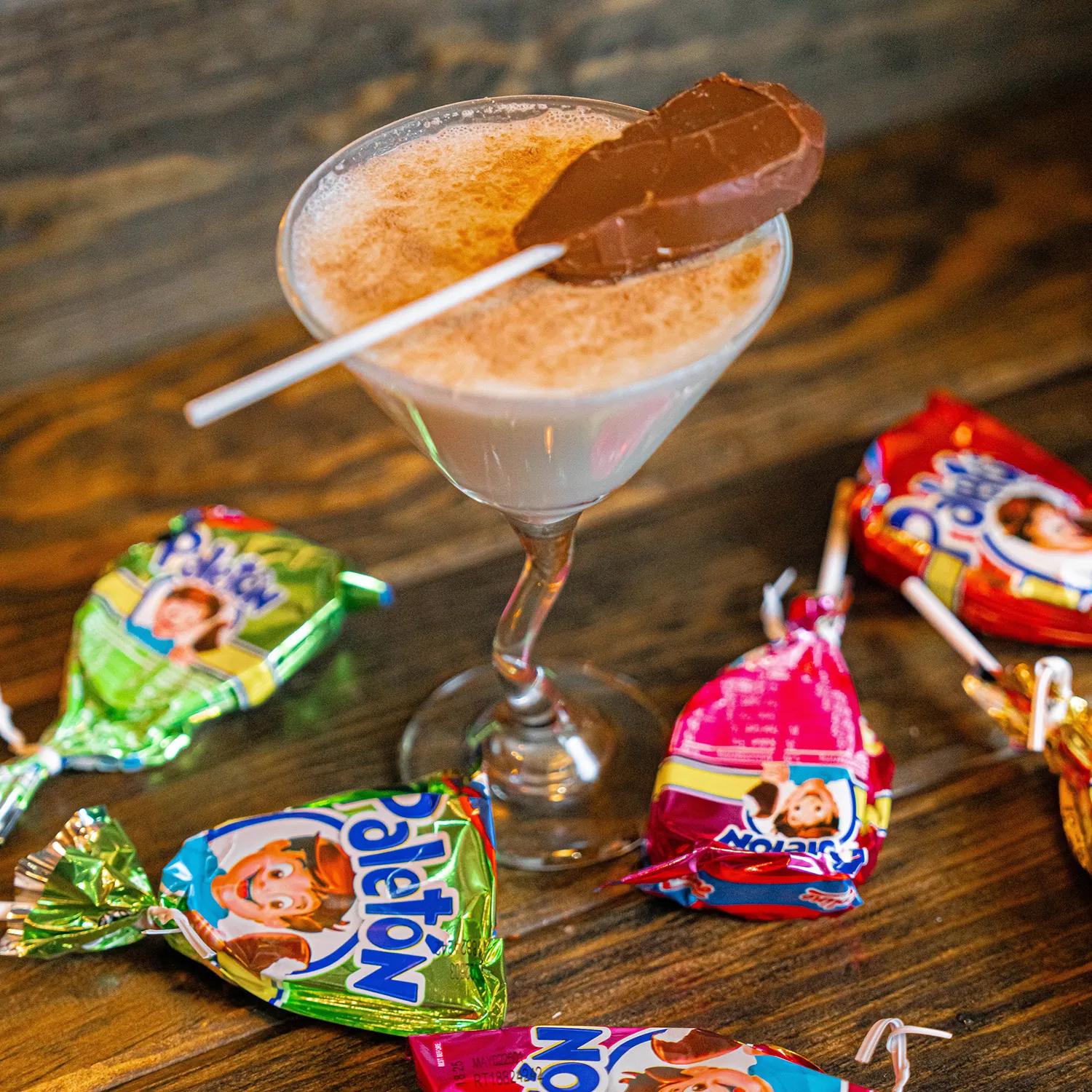 cocktail and candy