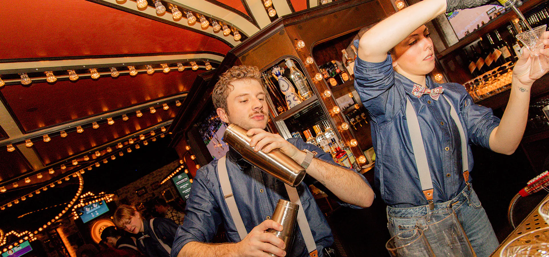 two bartenders