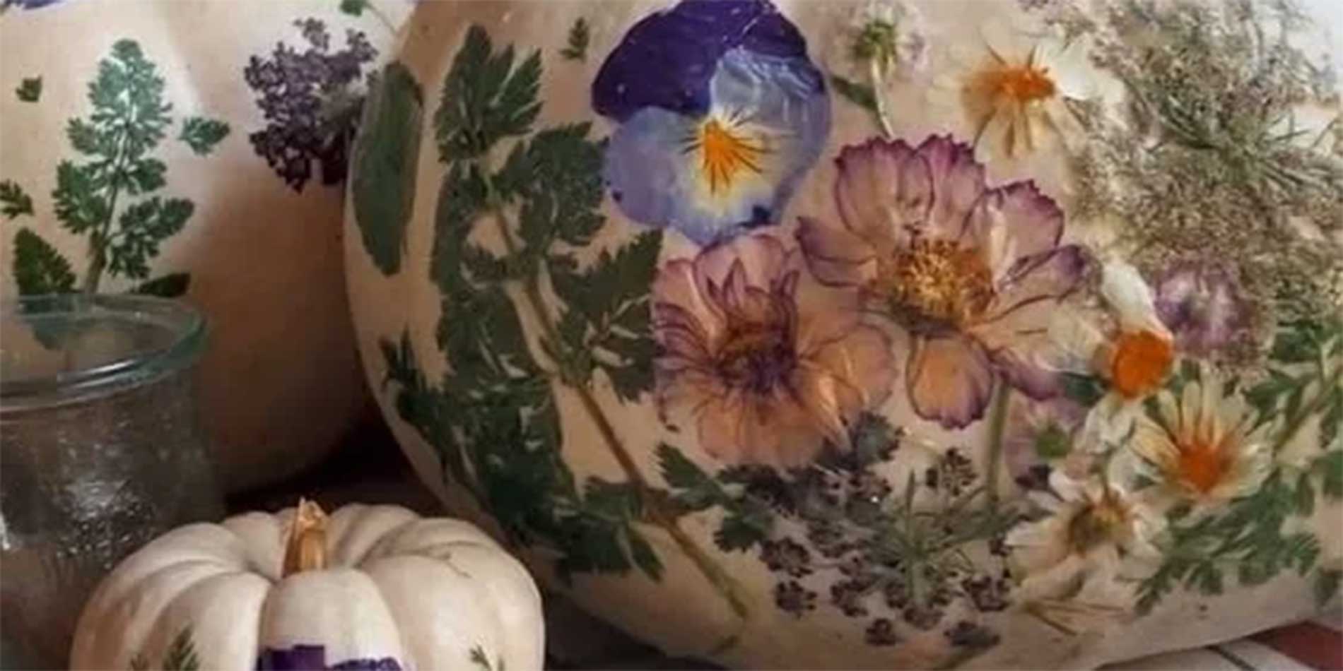 floral pumpkin