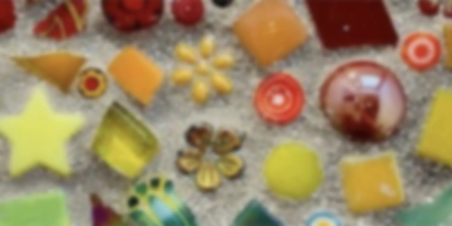 colorful mosaic up close
