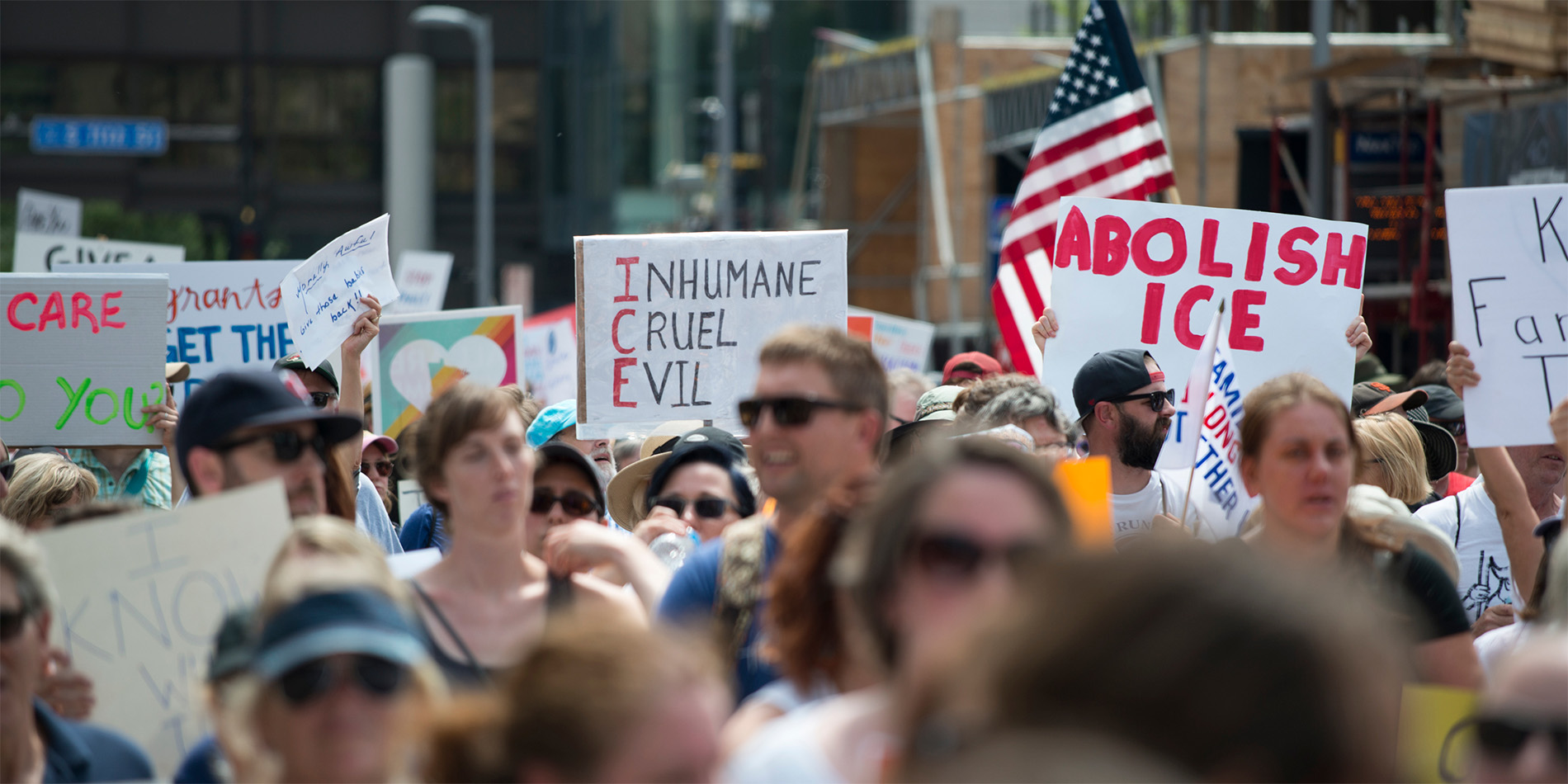 people protesting