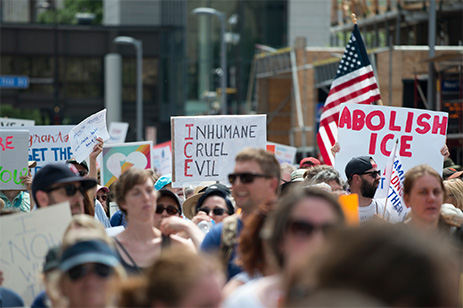 people protesting