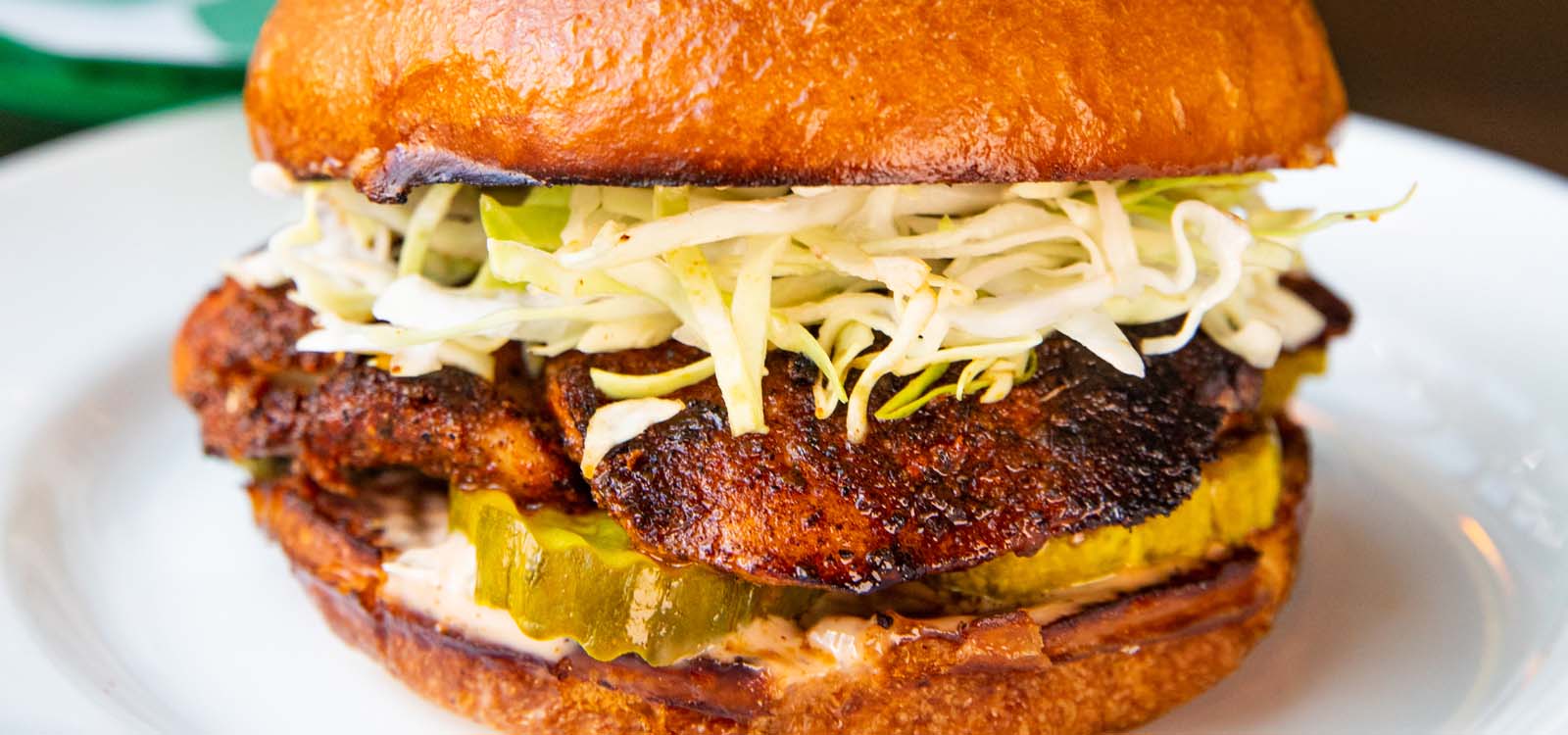 Photo of a chicken sandwich.