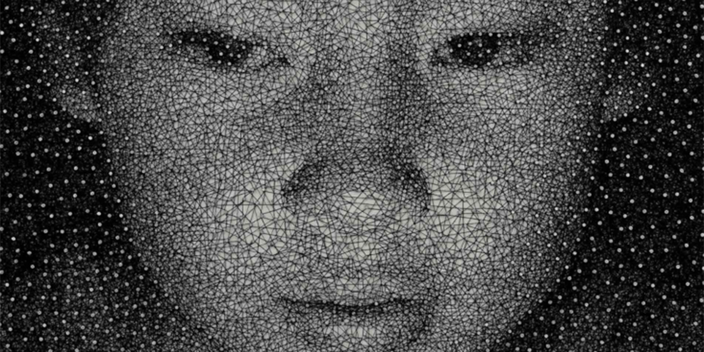 close-up of artwork by Kumi