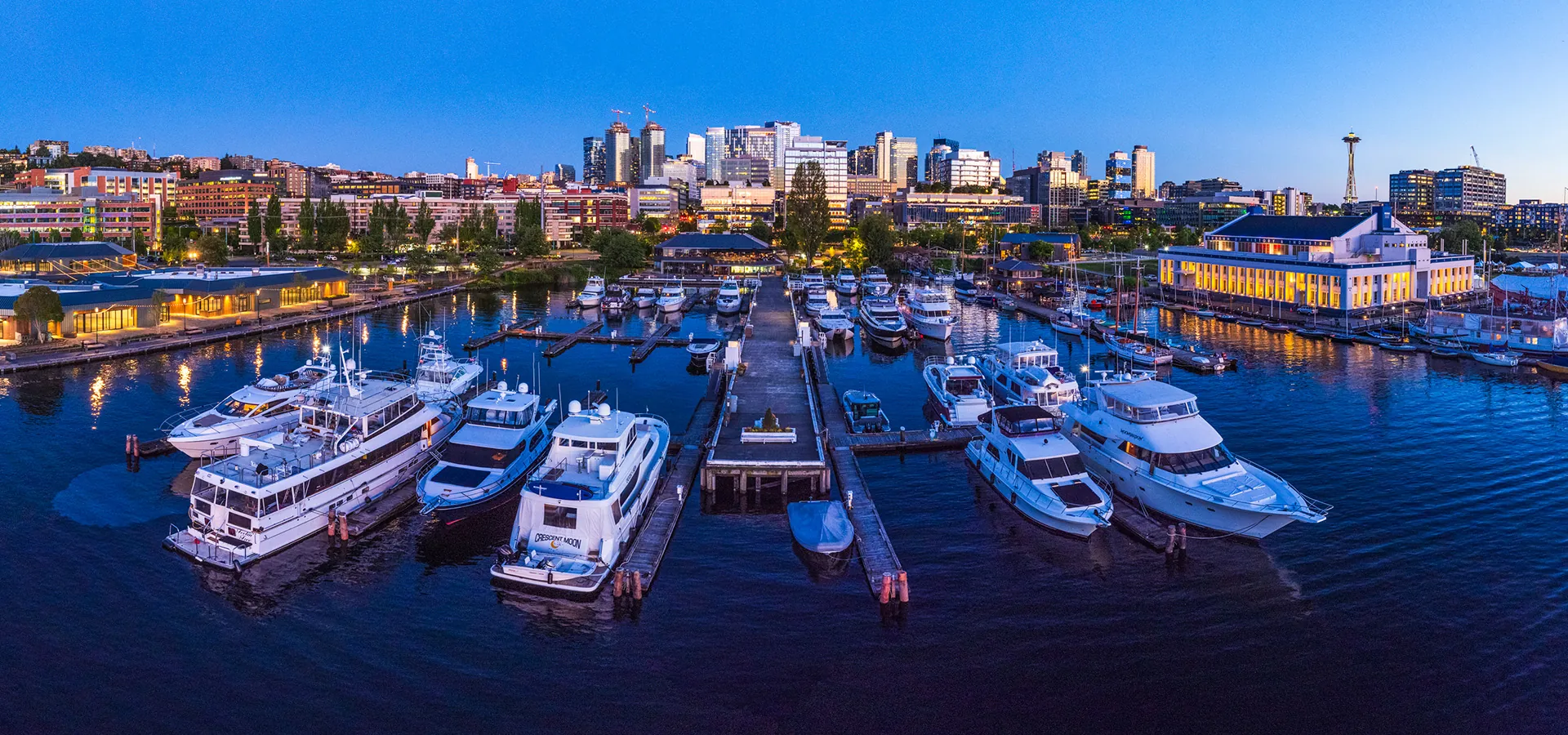 boats and slu at dusk