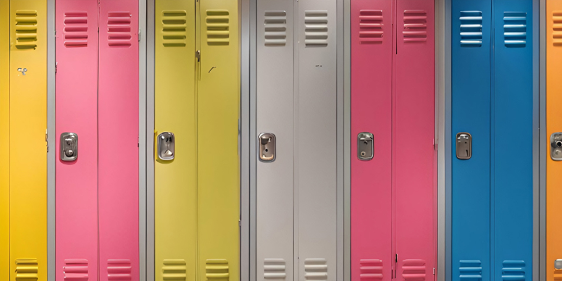 colorful lockers