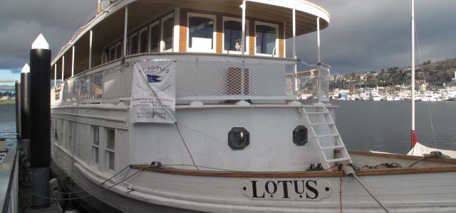 Image of the historic Motor Vessel Lotus.