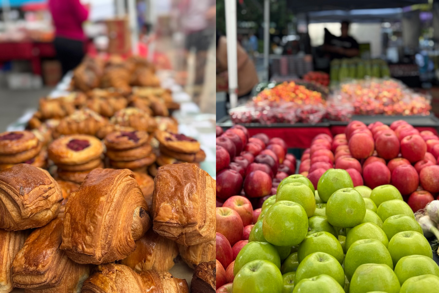 croissants and apples
