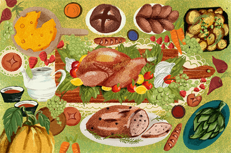 painting of food