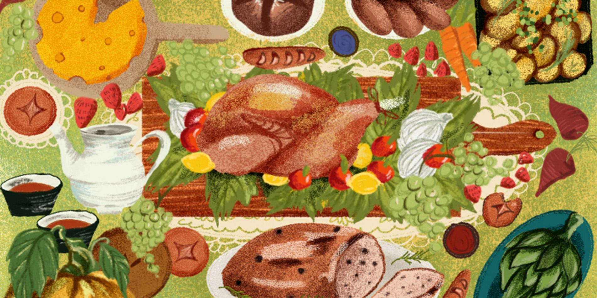 painting of food