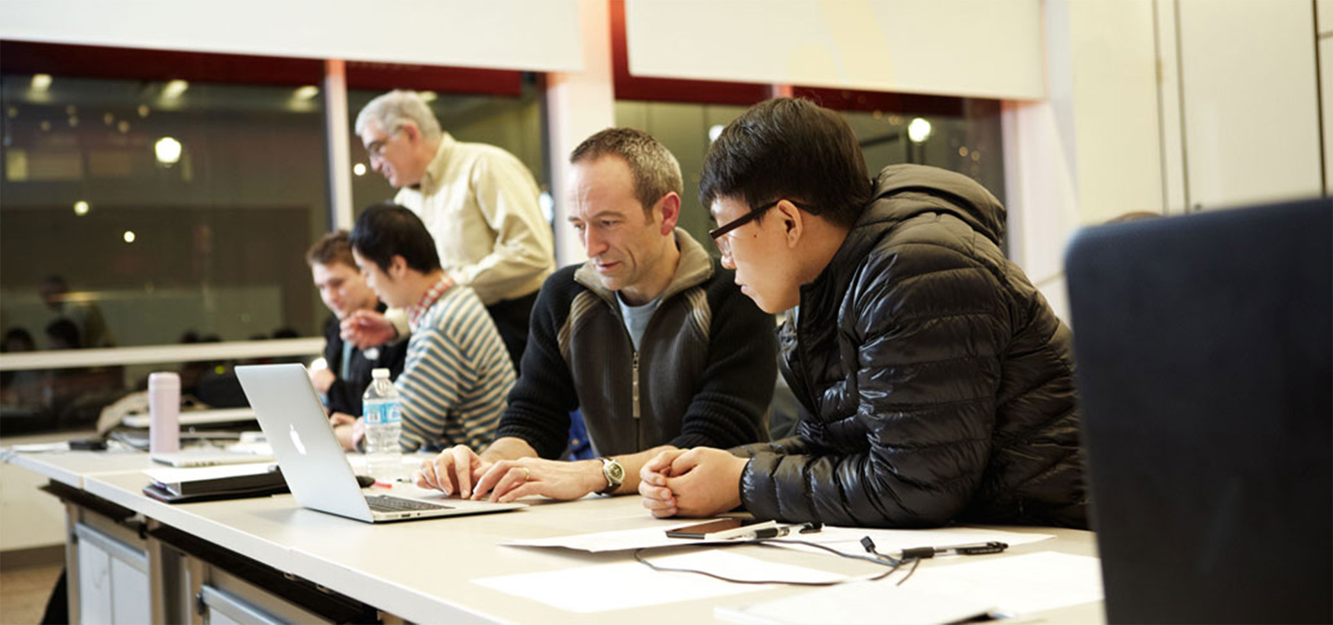 Students learning at Northeastern