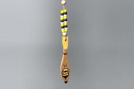 A native America paddle necklace.