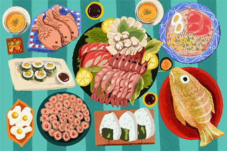 painting of food