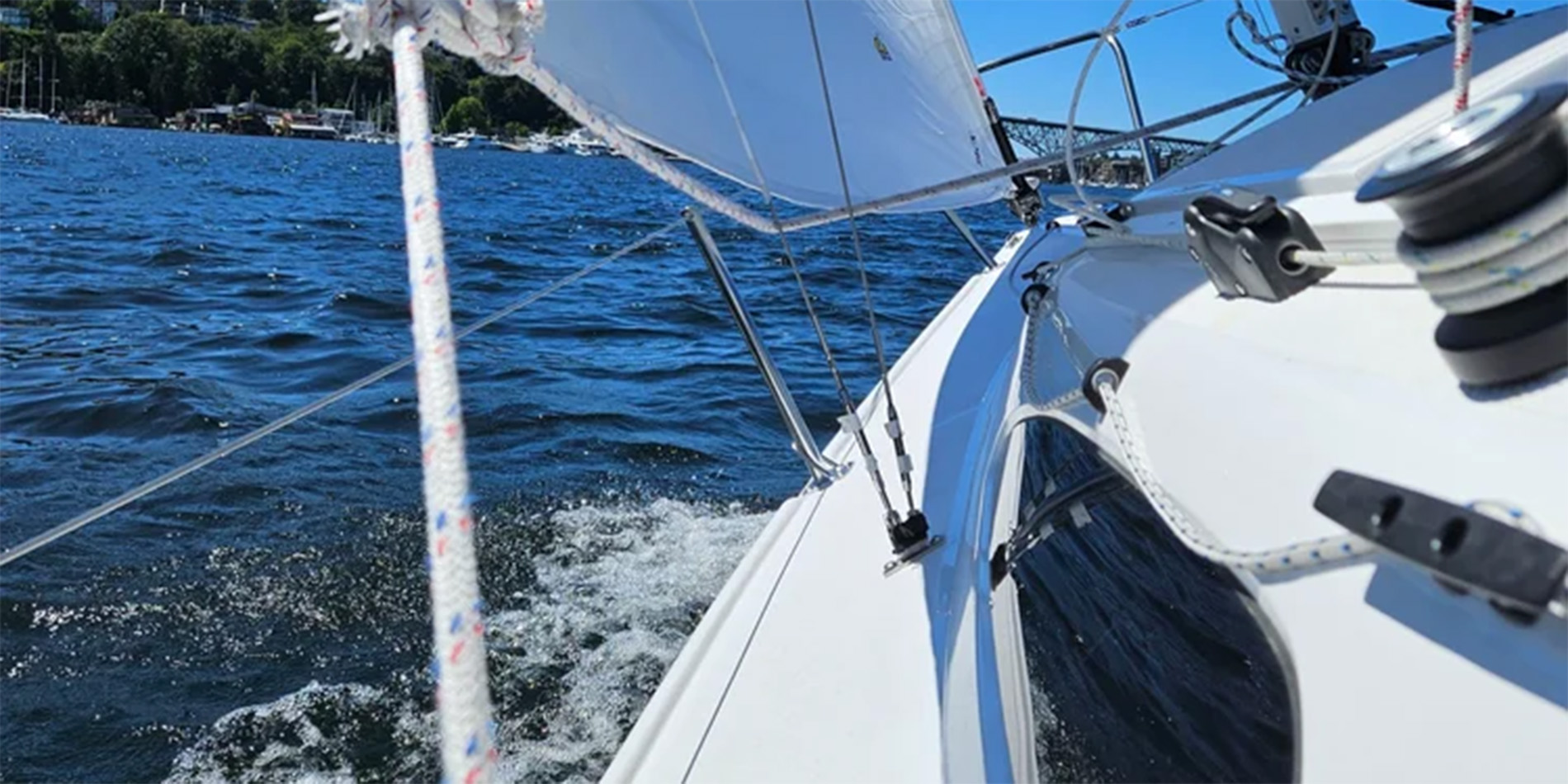 close up of boat on water