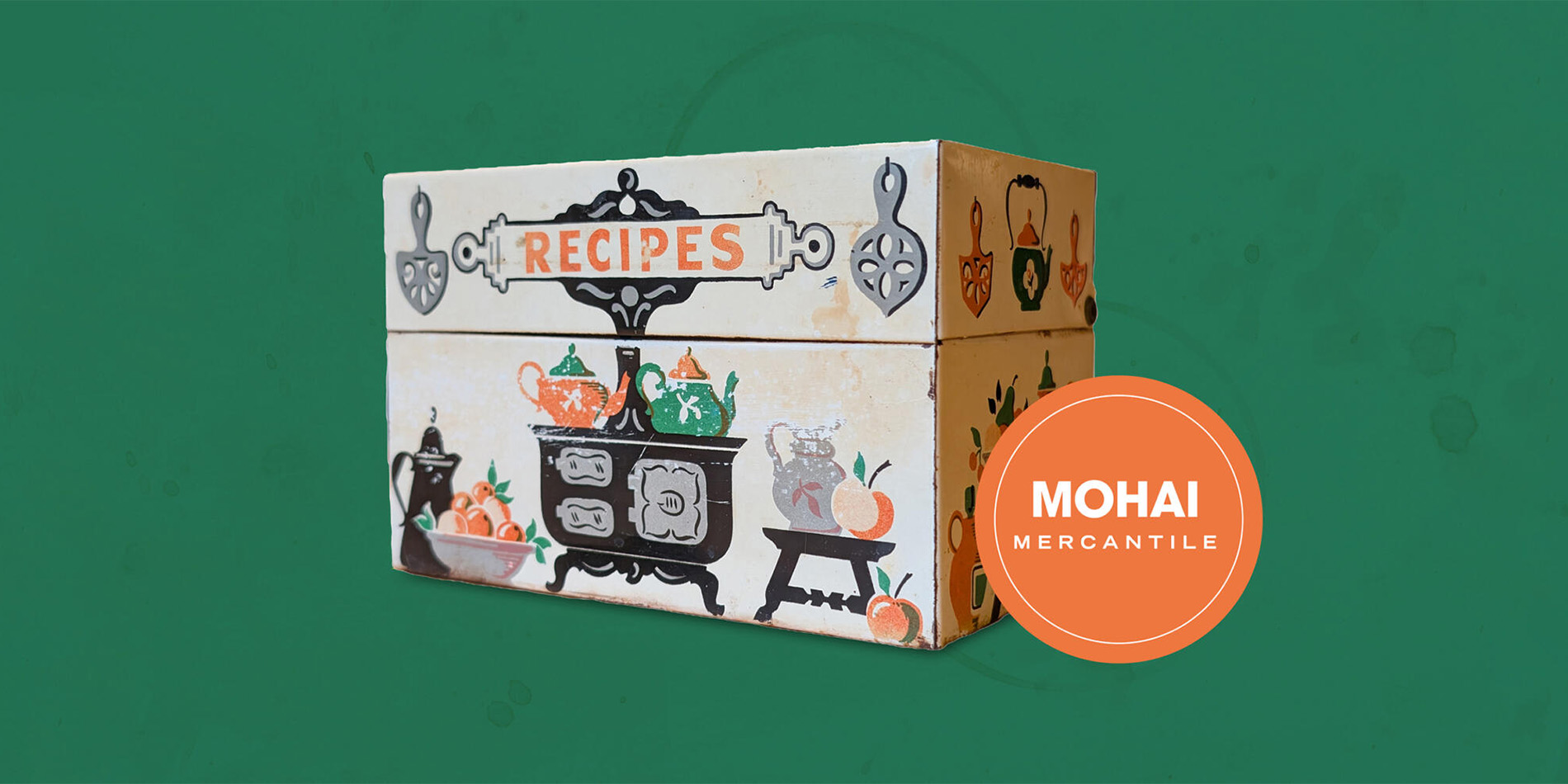 vintage recipe box