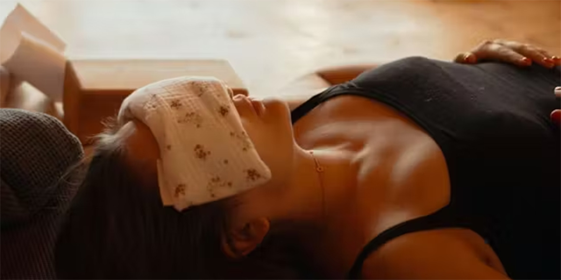 woman meditating