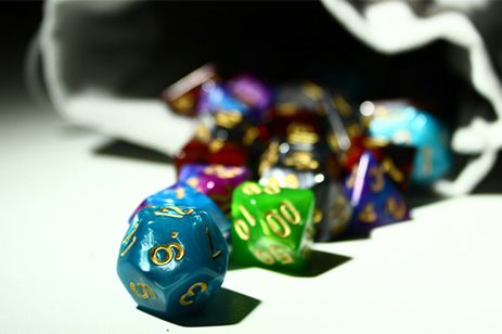 Colorful dice