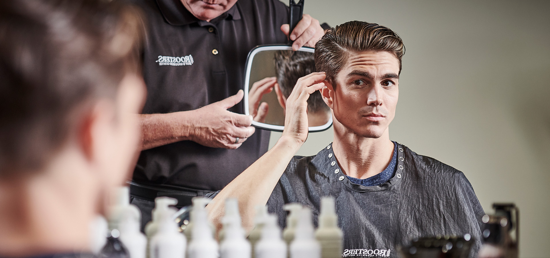 Image of man at barbershop
