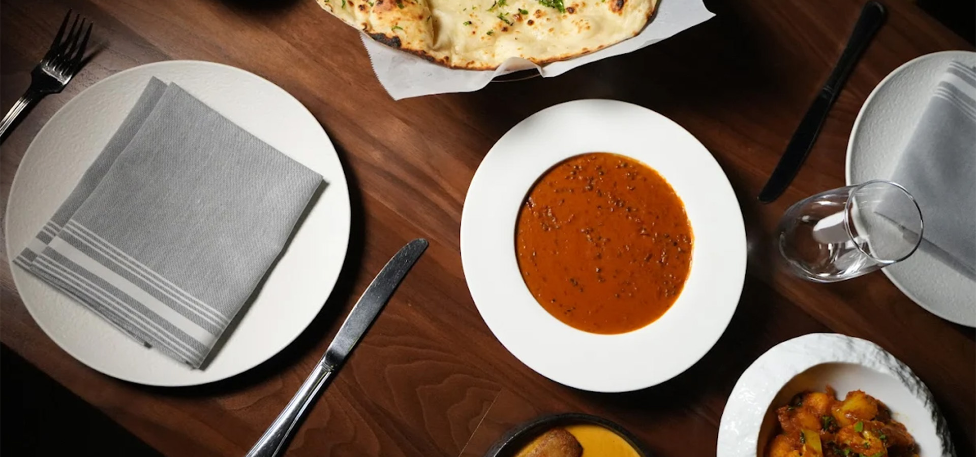 spread of indian food