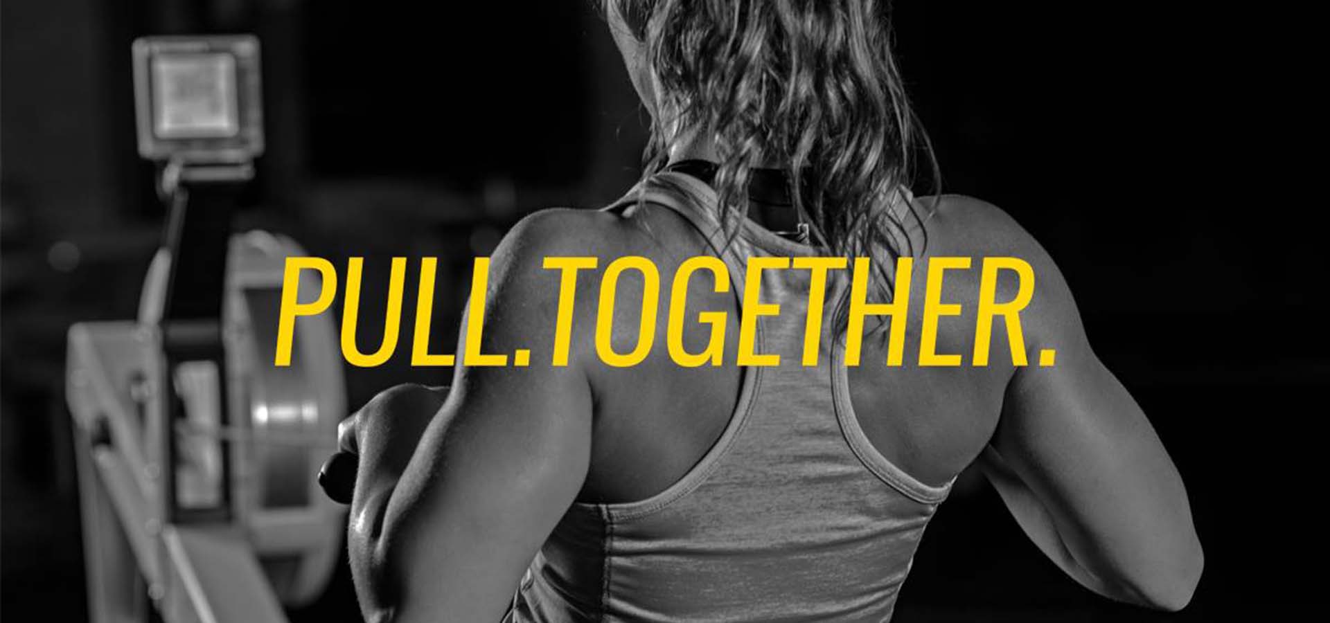 Image of woman with words, pull together