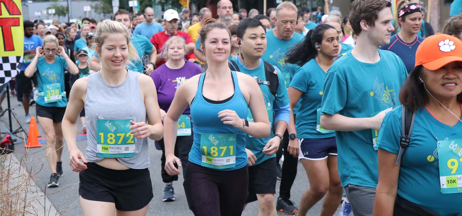 Runners participating in a race.